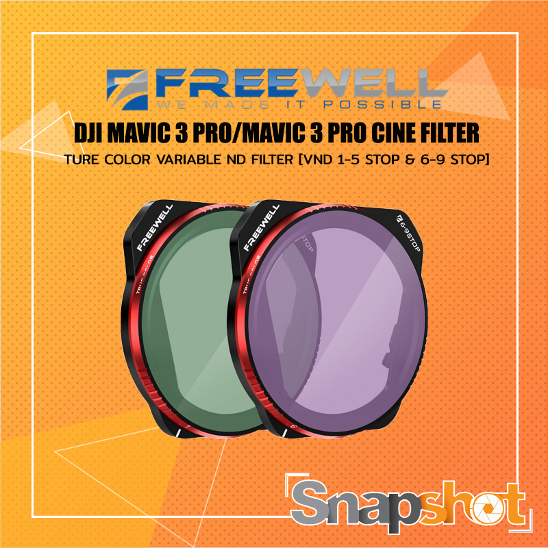FREEWELL DJI MAVIC 3 PRO/MAVIC 3 PRO CINE FILTER TURE COLOR VARIABLE ND FILTER [VND 1-5 STOP & 6-9 S