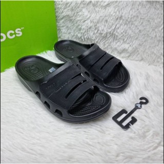 รองเท้า Crocs Slide แบบสวม สายหนัง สวยใหม่ 40--45