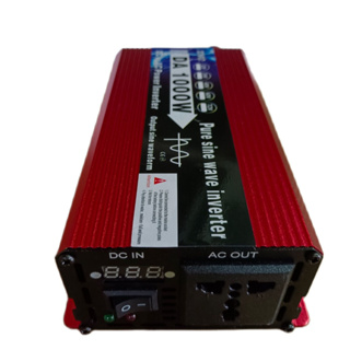 inverter pure sine wave 1000W 12Vอินเวอร์เตอร์เพียวซายเวฟแท้ๆ ตังแปลงไฟDC TO AC เครื่องแปลงไฟรถ สินค้าพร้อมส่งจากไทย