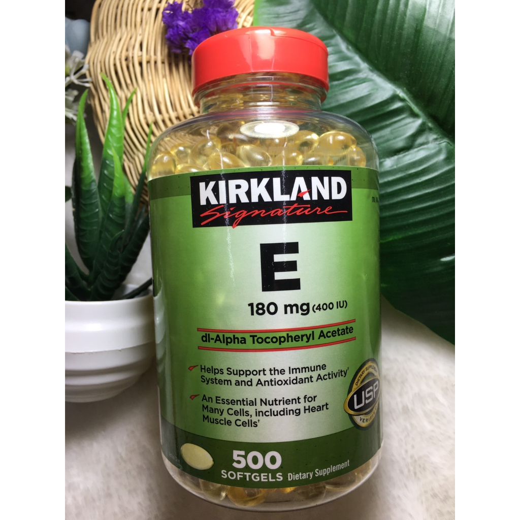 Kirkland Vitamin E 400IU วิตามินอี 180mg ขนาด 500 Softgel