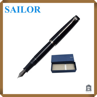 ปากกาหมึกซึมกะลาสี SAILOR Fountain Pen Recle All Black MF Medium Fine 11-0332-320 [ส่งตรงจากญี่ปุ่น]