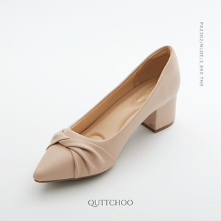 QTPA 2302 QUTTCHOO BRANDS BY MILAROSE Size 35-41 รองเท้าส้นสูงปลายแหลมทรงกว้างใส่สบาย