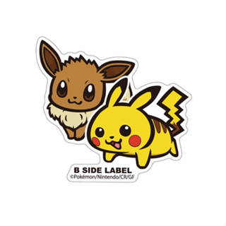 [Direct from Japan] B - SIDE LABEL Pokemon Sticker Pikachu &amp; Eevee Japan NEW