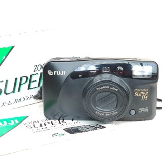 กล้องฟิล์ม Fuji ZOOM CARDIA SUPER 38-115 Black Point &amp; Shoot 35mm Film Camera