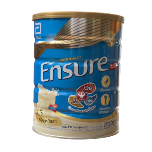 [สูตรเดิม] Ensure เอนชัวร์ วานิลลา 850 กรัม Ensure Vanilla 850g อาหารเสริมสูตรครบถ้วน สำหรับผู้ใหญ่