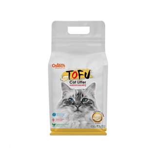 Ostech ออสเทค ทรายแมวเต้าหู้ Tofu 2.8kg. (ขนาด 7 ลิตร)