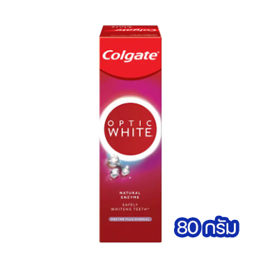 Colgate คอลเกต ออพติกไวท์ ยาสีฟัน สูตรเอนไซม์พลัสมิเนรัล 80 กรัม (6920354834172)
