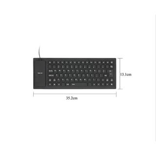 🚀ส่งเร็ว🚀 USB Flexible Silicone Keyboard 85 keys คีย์บอร์ดยาง ซิลิโคน USB 85 คีย์ Mini Flexible Laptop ซิลิโคนคุณภาพสูง
