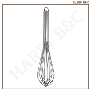 ตะกร้อมือ สแตนเลส 12นิ้ว ที่ตีไข่ SL 12” หัวจุก #733 / Stainless Whisk 12inch