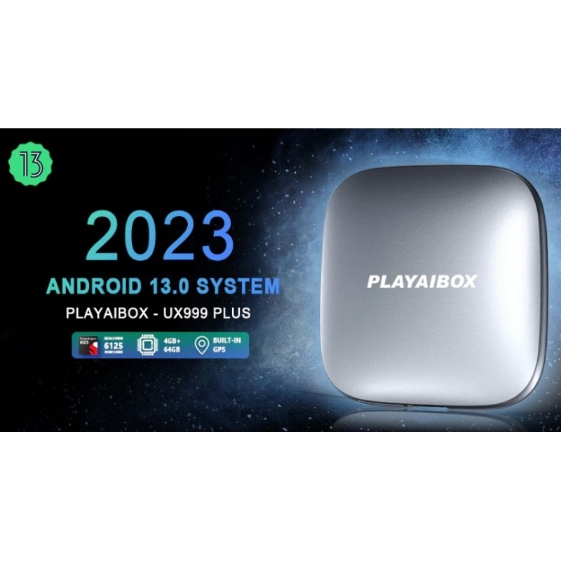 PLAYAIBOX UX999 Plus Snap665/64GB/4GB (Android 13, Carplay, Android Auto)