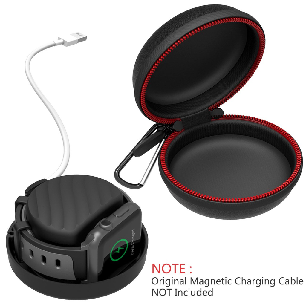 กล่องกล่องเก็บนาฬิกา iwatch/smart watch แบบพกพาแบบซิป เก็บสายชาร์จ กล่องเก็บนาฬิกากันกระแทก