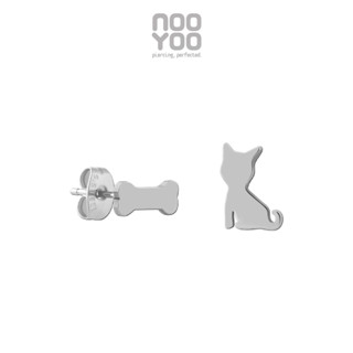 NooYoo ต่างหูสำหรับผิวแพ้ง่าย DOG &amp; BONE Surgical Steel