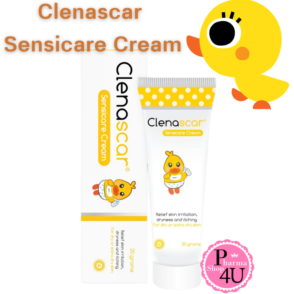 Clenascar Sensicare Cream คลีนาสการ์ เซนซิเเคร์ ครีม สำหรับผิวขาดความชุ่มชื้น 20 กรัม#10934