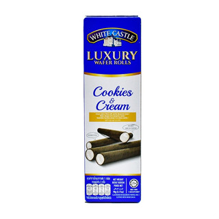 10 Boxes White Castle Luxury Cookies &amp; Cream Wafers 90G