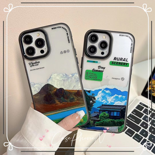 🔥สไตล์ใหม่🔥เคสไอโฟน iphone 11 14 Pro Max ins ภูมิประเทศ ปกป้องเต็มที่ ป้องกันการตก เคส iphone 12 13 Pro Case for iPhone