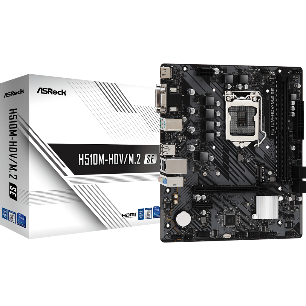 MAINBOARD (1200) ASROCK H510M-HDV/M.2 SE (DDR4) ประกัน 3 ปี