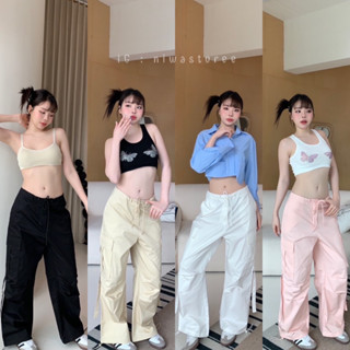 (VL) “Pastel pocket cargo pant”มาใหม่เลยค้า กางเกงคาร์โก้ สีพาสเทล ละมุนต่อใจสุดๆๆ