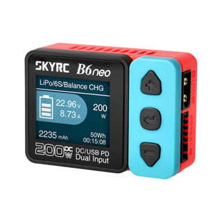 🎉ของแท้ ส่งจากไทย🎉 SkyRC B6neo เครื่องชาร์จอัจฉริยะ Smart Charger LiPo/LiFe/LiIon/LiHV/NiMH/NiCd/Pb 1-6s 10A 200W