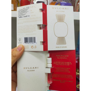 1.5ml ของแท้ 100 % น้ำหอม Bvlgari Allegra Fiori DAmore EDP รวบรวม พลังแห่ง ความรัก ของ อิตาลี 1.5ml.