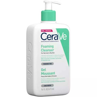 CeraVe Gel Moussant Foaming Cleanser เซราวี โฟมมิ่ง คลีนเซอร์ ทำความสะอาดผิวหน้า 473ml.