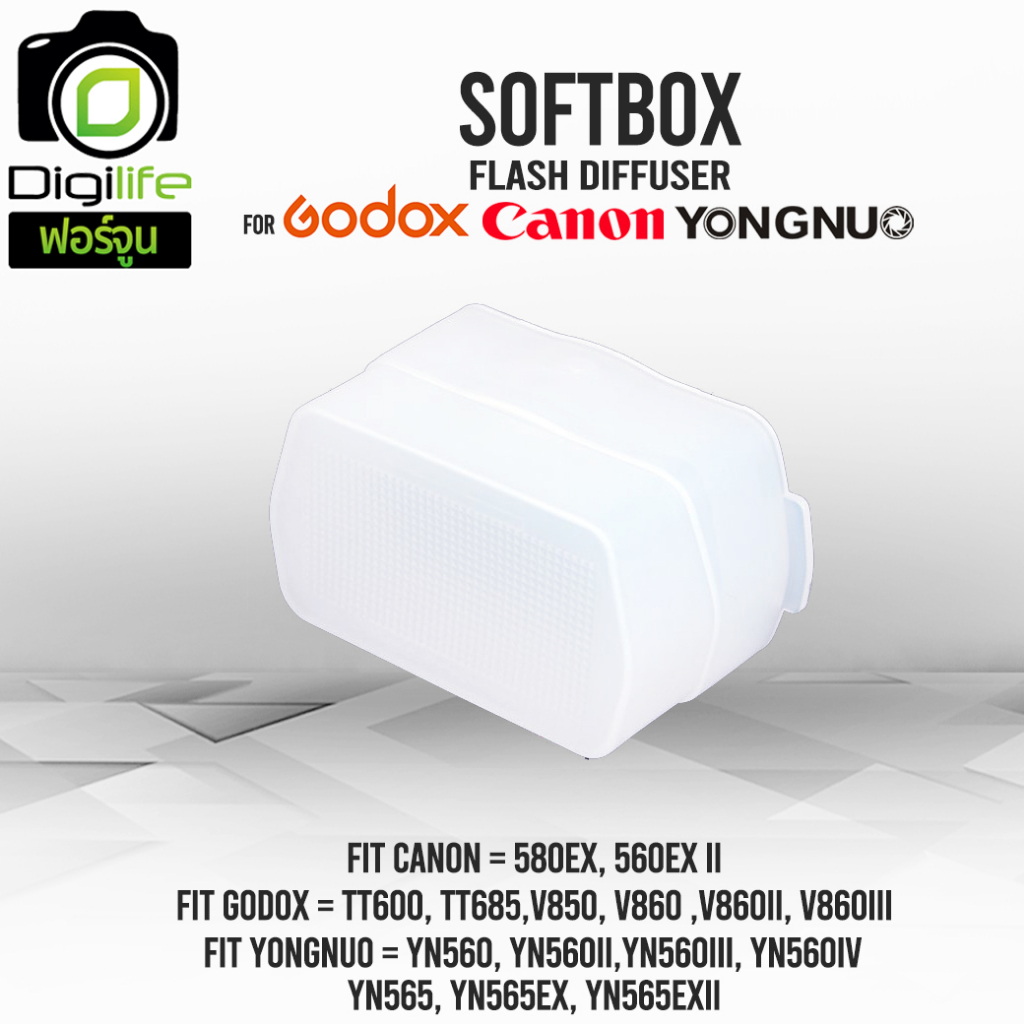 Softbox Flash Diffuser For Godox , Canon , Yongnuo สำหรับ Godox TT600, TT685 ,V850 , V860 , V860II , V860III