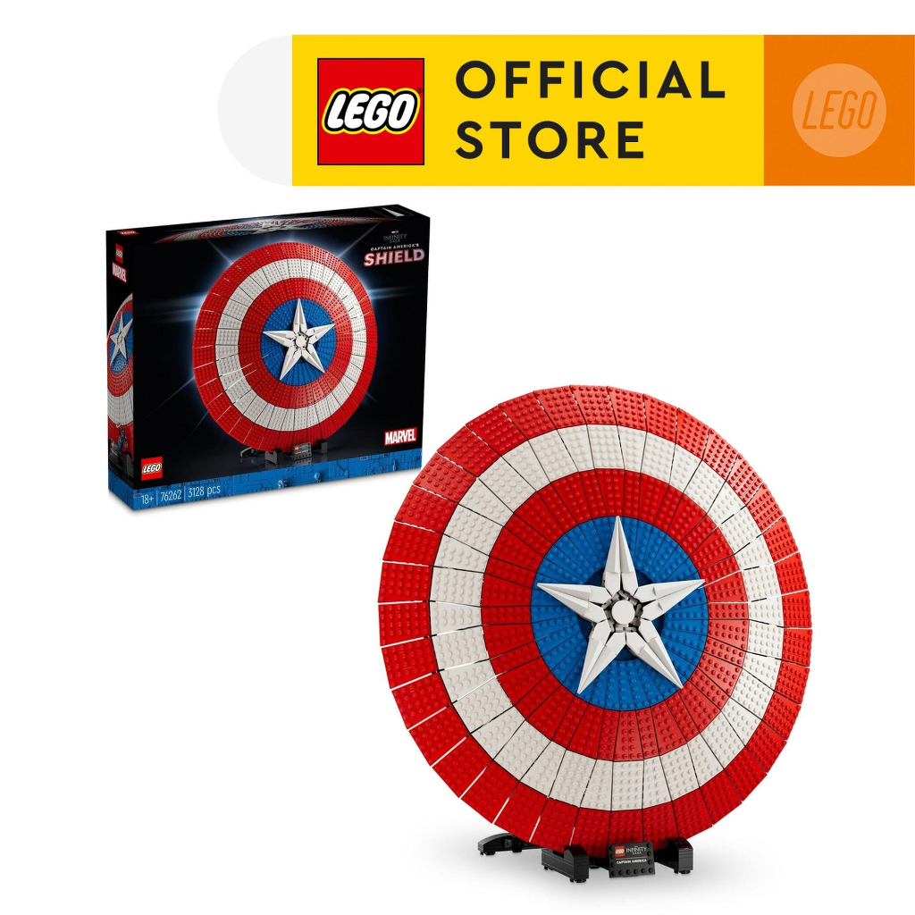 LEGO Super Heroes Marvel 76262 Captain America’s Shield Building Kit (3,128 Pieces)
