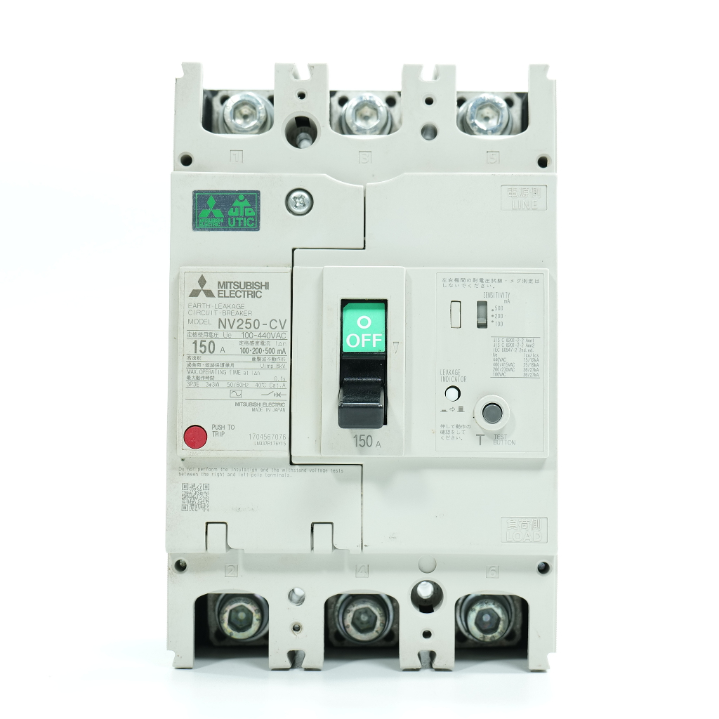 NV250-CV MITSUBISHI NV250-CV ELCB NV250-CV MITSUBISHI NV250-CV 3P 150A 100-200-500mA ELCB NV250-CV 3
