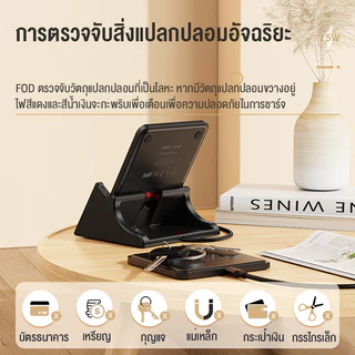 KIVEE 15W ที่ชาร์จไร้สาย แท่นชาร์จไรสาย Fast charger wireless charger ที่ชาร์จแบตไร้สาย ใช้กับ iPhone Samsung Huawei