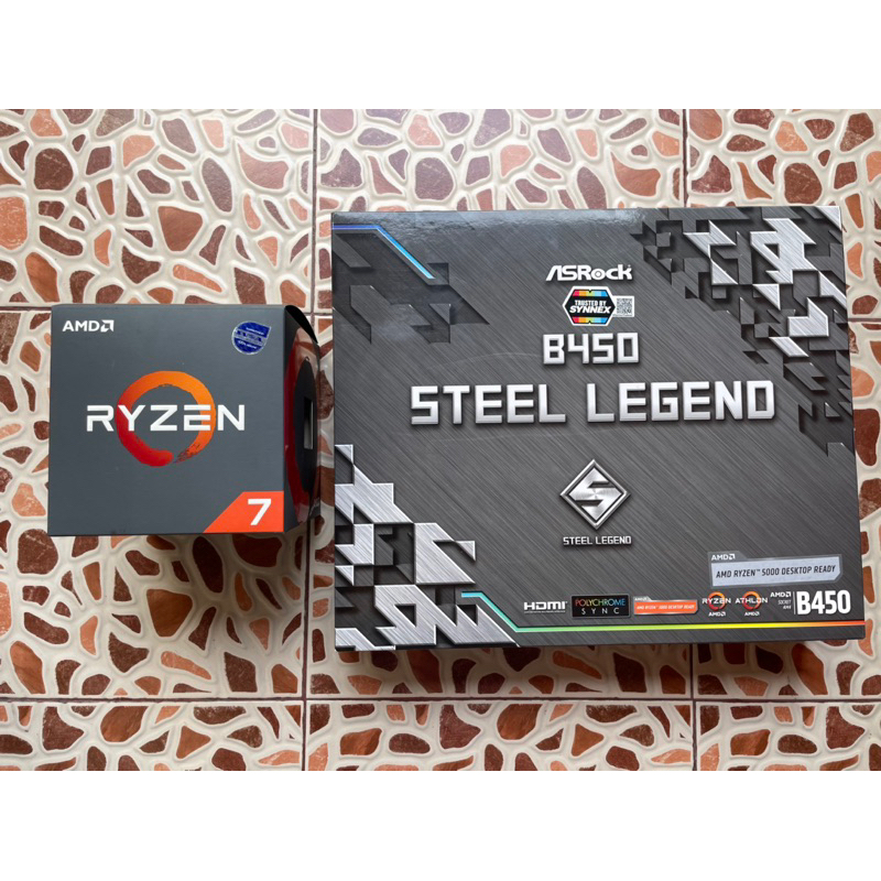 R7 2700x + B450 Steel Legend มือสอง