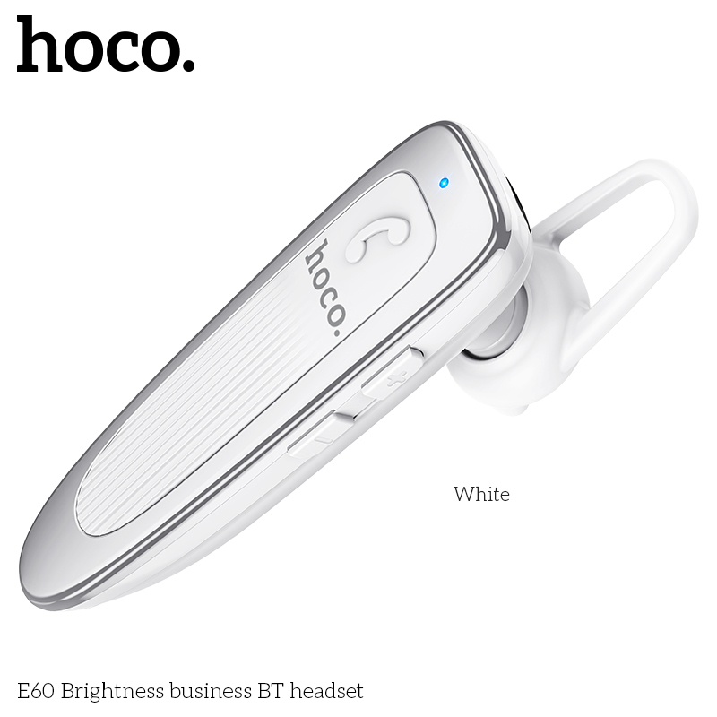 HOCO E60 หูฟังโมโน สมอลทอล์ค BT 5.0 แบตอึด สแตนด์บาย 200 ชม. คุยต่อเนื่อง 10ชม. ใส่สบายเข้ากับใบหู หูฟังบลูทูธ hc3
