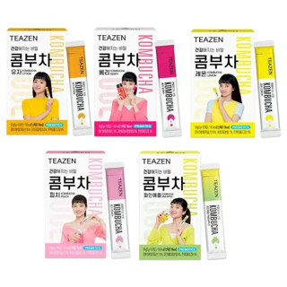 TEAZEN Kombucha ทีเซ็น คอมบูชา (❤️ชาจองกุกBTS❤️) 1กล่อง มี 10 ซอง สินค้าพร้อมส่ง !!