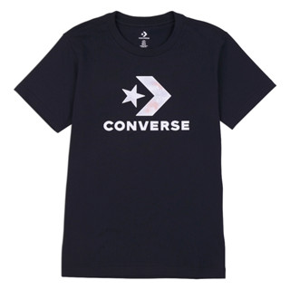 Converse เสื้อยืด รุ่น FLORAL STAR CHEVRON TEE BLACK - 1424538AS3BKXX สีดำ ผู้หญิง (10024538-A02)