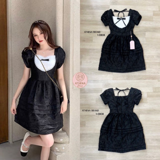 ราคาถูกที่สุด!! Athena (อธีน่า) Brand 1-0808 Dress + เข็มกลัด แพทเทิร์นเล็ก