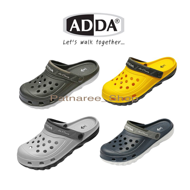 ⭐️พร้อมส่ง⭐️ADDA 2density รุ่น 5TD24-M1 รองเท้าแตะ แบบสวม สำหรับผู้ชาย ไซส์ 7-10