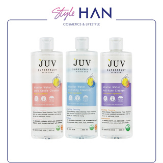 JUV Micellar Water Anti-Acne Cleanser ไมเซลล่าคลีนเซอร์ สูตร Natural 100% สำหรับผิวแพ้ง่า