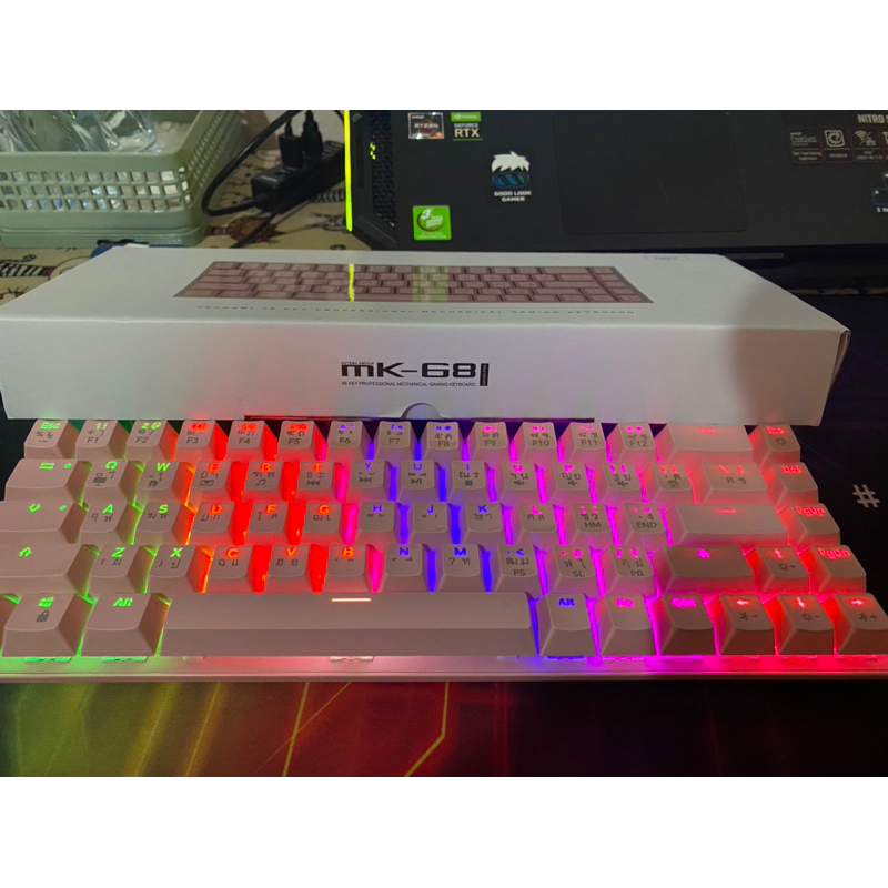 Tsunami mechanical keyboard mk-68 มือ 2 สภาพดี