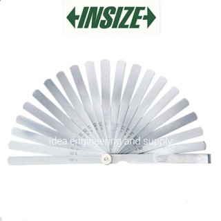 ฟิลเลอร์เกจ 8นิ้ว 20ใบ 0.05-1.00mm Long Feeler Gage 8" (200mm) INSIZE 4605-201 อินไซส์ ฟิลเลอเกจ