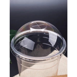 ฝา1แถว【50ใบ】ฝาแก้วน้ำ แบ่งขายฝาเรียบแข็ง【ปากØ90mm】ปิดจุกในตัว *อาจจะใช้ร่วมไม่ได้กับแก้วบ้างชนิดและแก้วร้านอื่น*