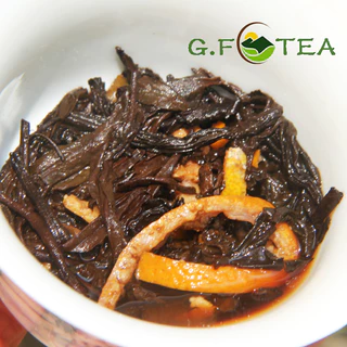 ชาผู่เอ๋อร์หมัก ชาสุก เปลือกส้ม ชาผู่เอ๋อร์หมักโบตั๋น 100-500g หนึ่งแผ่น 4-5g สมุนไพร ชาลดไขมัน