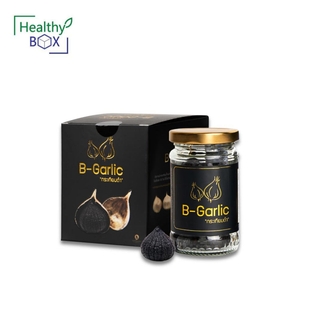 กระเทียมดำ 60 g. B-Garlic กระเทียมโทนสดอบ ไขมันต่ำ เป็นธรรมชาติ น้ำตาลต่ำ