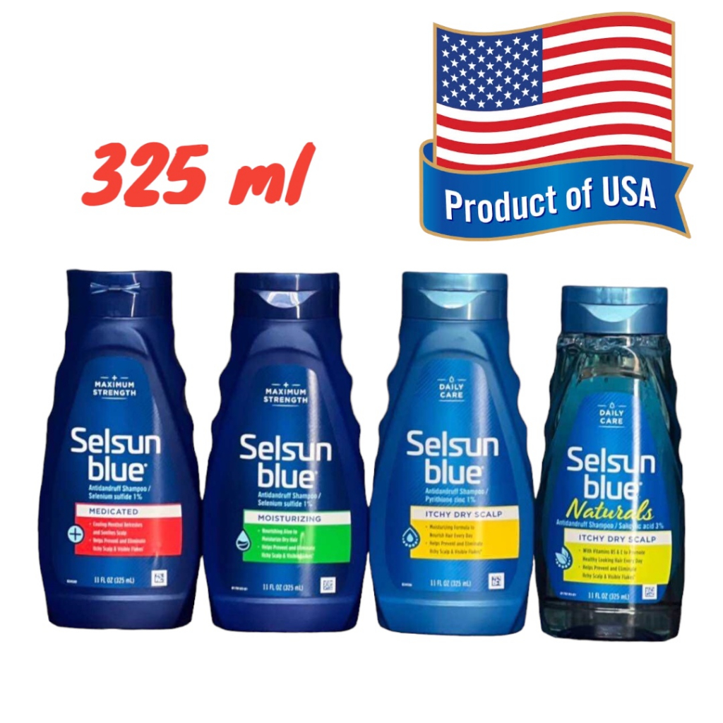 Selsun Blue shampoo แชมพูขจัดรังแค 325 ml