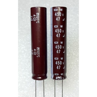 Nippon Chemi-con W 47uf 450v capacitor ตัวเก็บประจุ คาปาซิเตอร์