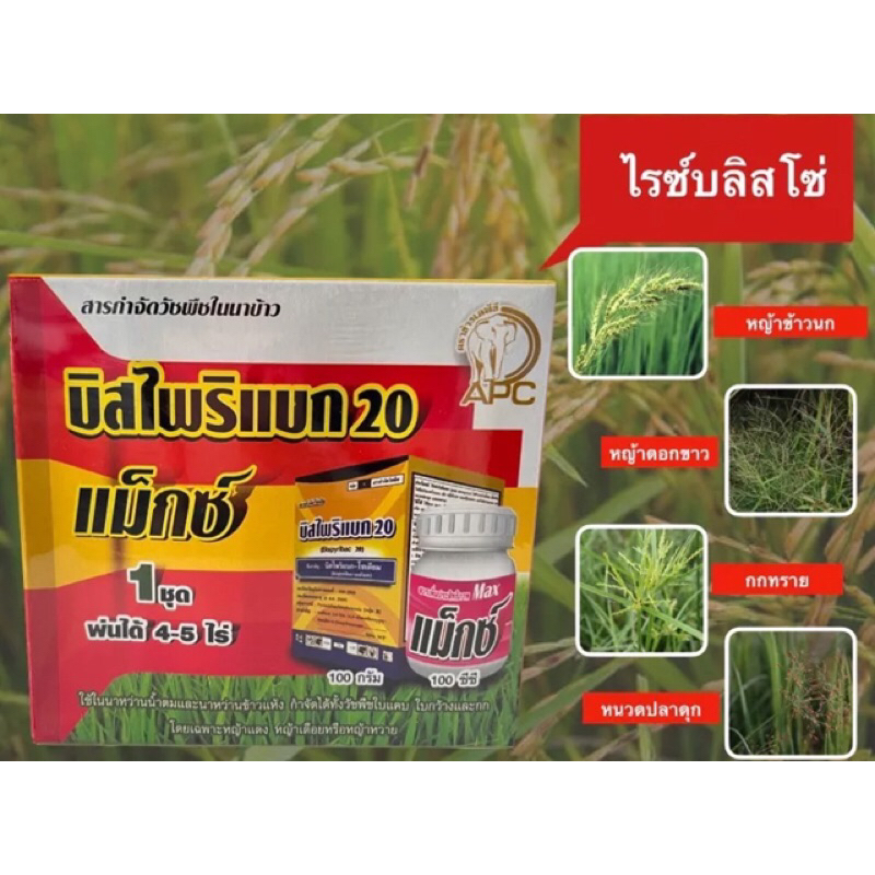 ไรซ์บิสโซ่20+แมกซ์ : บิสไพริแบค-โซเดียม 20 % -ขนาดบรรจุ 100 กรัม ราคา ถูกที่สุด ดีลบีเคเค แกลเลอรีภาพที่ 2