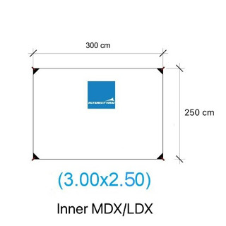 Ground sheet PVC Tough screen 2 Room MDX/LDX ตรงรุ่น ขนาดInner ห้องนอน