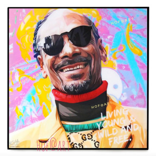 Snoop Doggn #2 สนูป ด็อกก์ แร็พเปอร์ Rapper ฮิปฮอป Hip hop รูปภาพ​ติดผนัง pop art ฮิปฮอป กรอบรูป แต่งบ้าน ของขวัญ