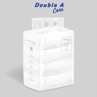 ทิชชู Double A Care  (เพียว &amp; พรีเมียมทิชชู) &gt;&gt;&gt;แบบซอฟท์แพ็ค 130แผ่น/ห่อ ( แพ็ค 4 ห่อ) หนา 3 ชั้น