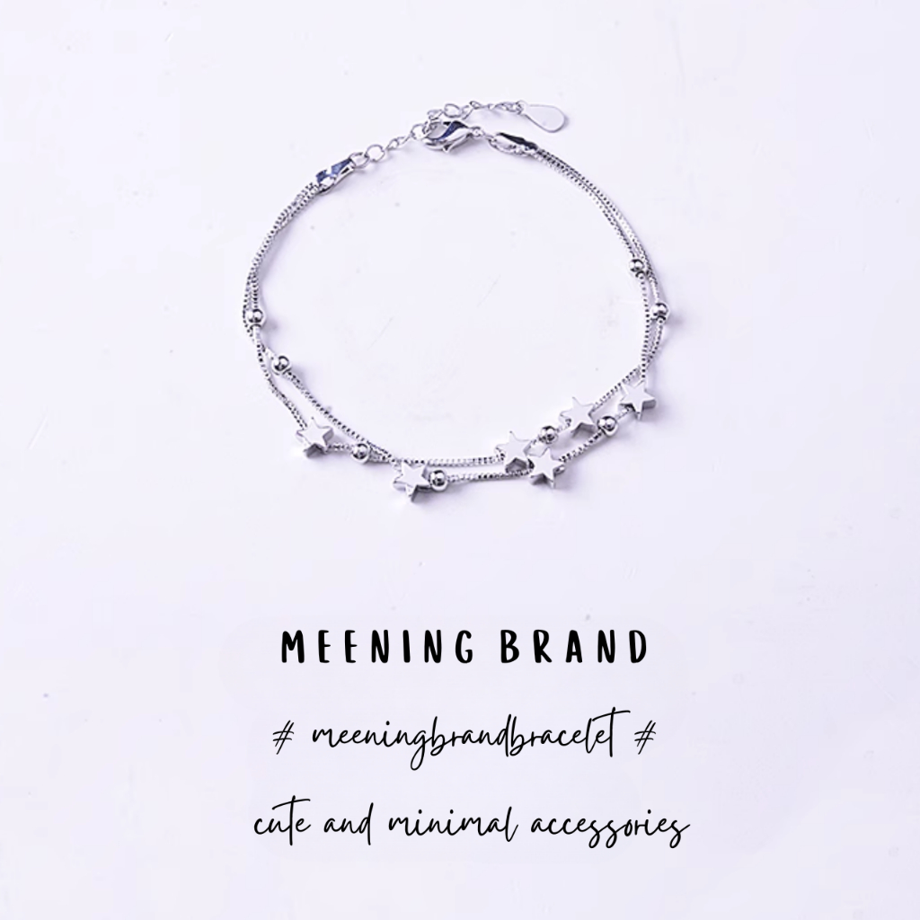 MeeningBrand ❥ สร้อยข้อมือเงิน AIRPLANE DIAMOND [01-0031]