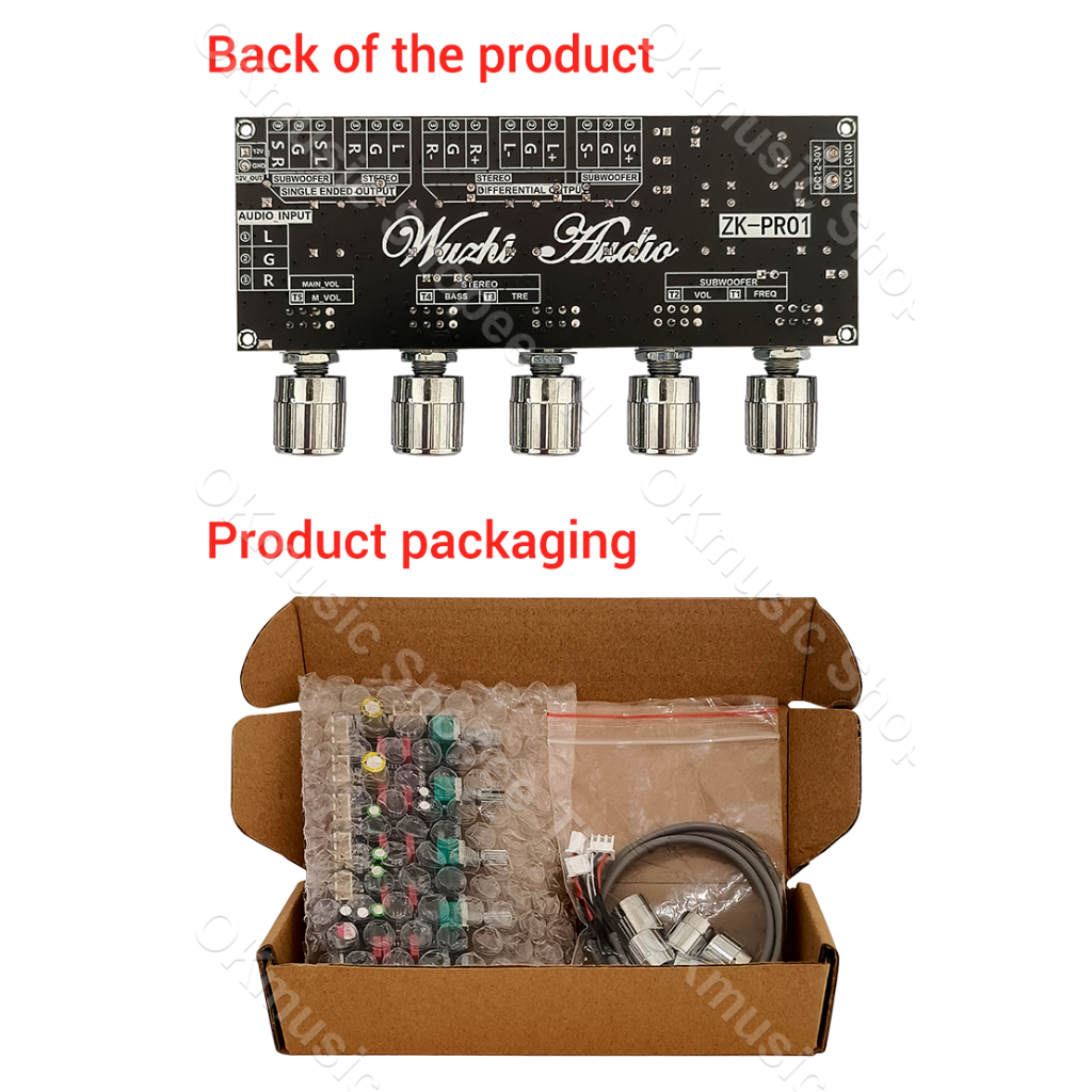 ZK PRO1 Pre-Ampliifer Board Front-End บอร์ด Tone แผ่นปริมาณ Preamp Mixer Board สำหรับเครื่องขยายเสียง zkpro zkpro1