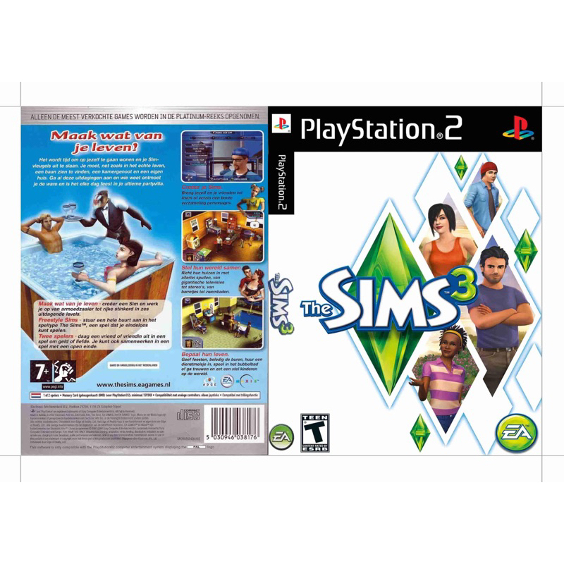 แผ่นเกมส์Ps2 - The Sims 3