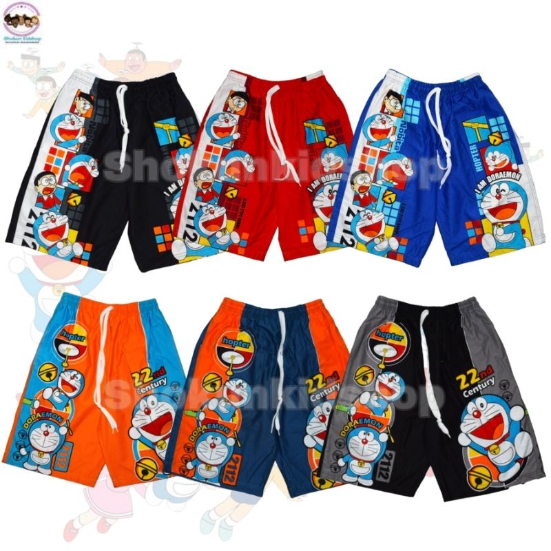 กางเกงเด็กขาสั้นลิขสิทธิ์แท้ ลายโดเรมอน Doraemon กางเกงเจเจเด็กลิขสิทธิ์แท้